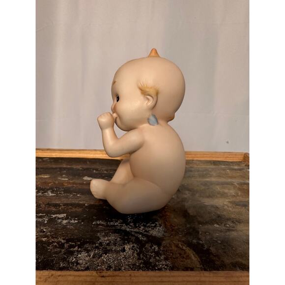 Vintage Kewpie Doll Sucking Thumb, Lefton Bisque Figurine - Picture 4 of 7